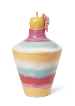 med eple Vase H39 cm